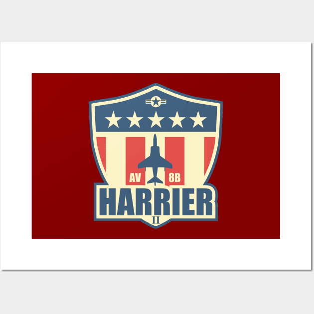 AV-8B Harrier II Patch Wall Art by TCP